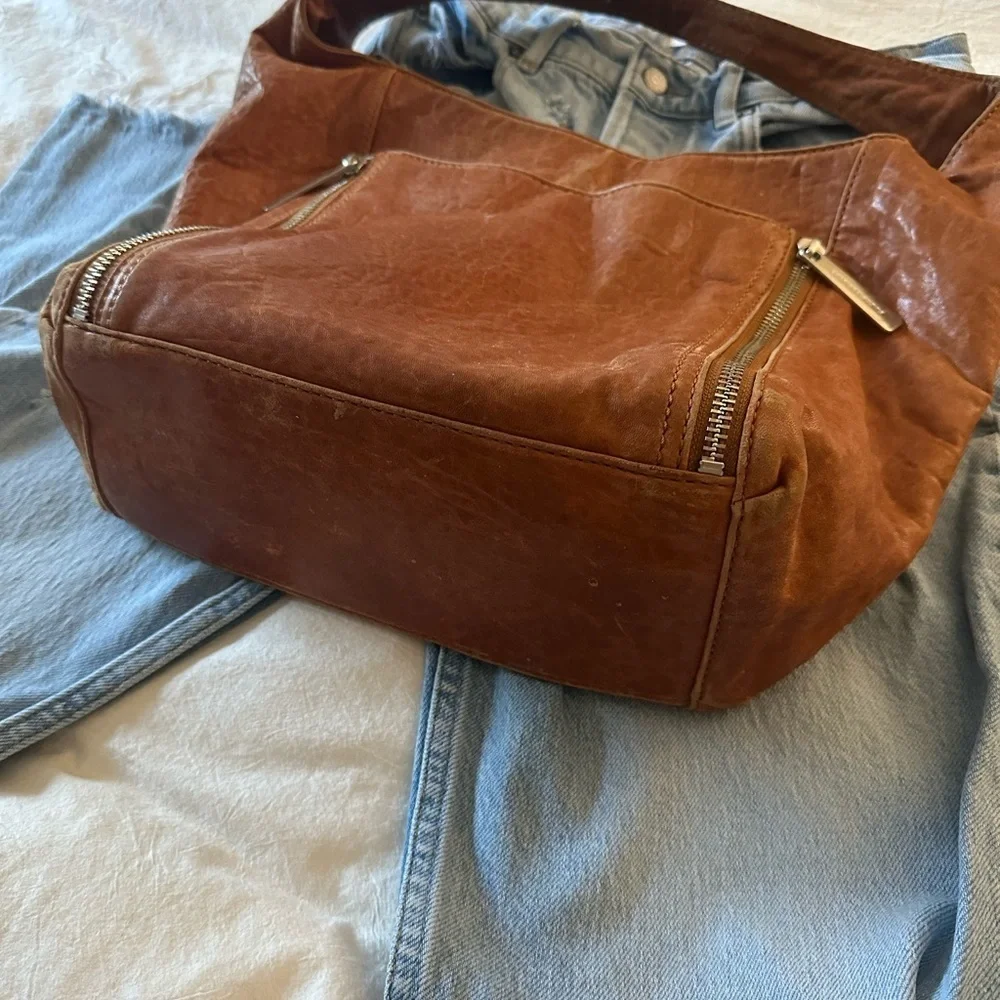 Michael Kors MK Cognac Crosby Hobo Bag